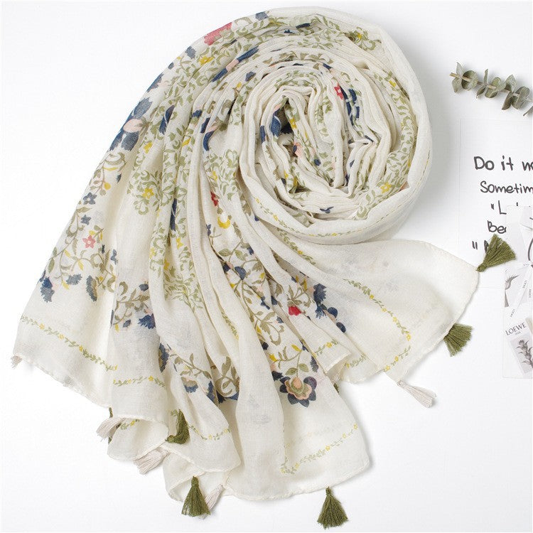 Vintāžas zīda stepēta šalle