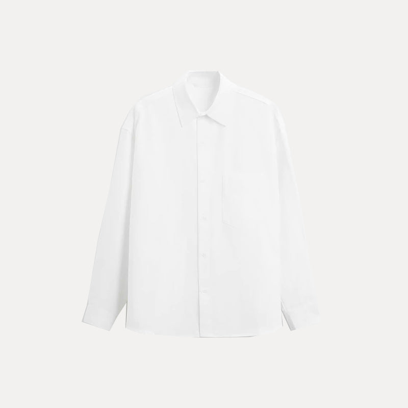 Oksfordas krekls ar garām piedurknēm un sviras efektu