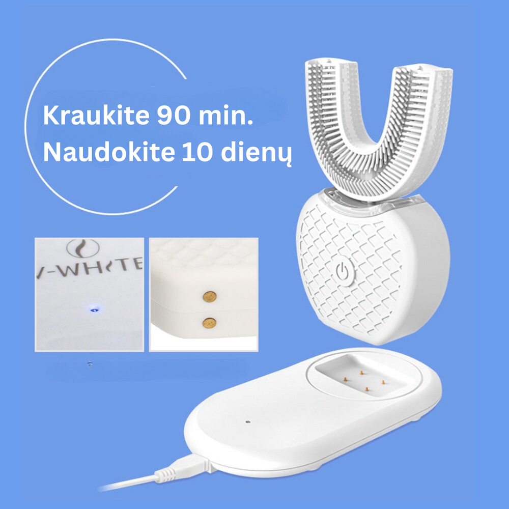 U-veida elektriskā zobu birste