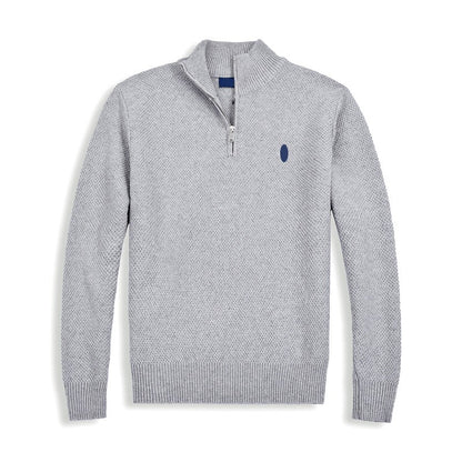 Trikotāžas džemperis ar stāvapkakli 