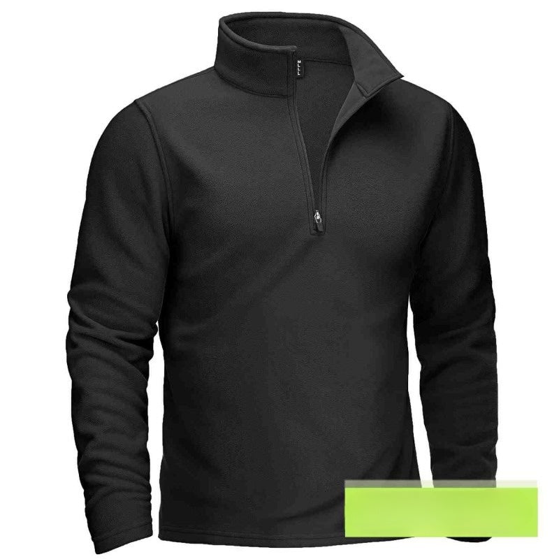 Džemperis ar rāvējslēdzēju un stāvapkakli 