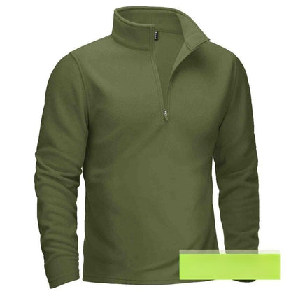 Džemperis ar rāvējslēdzēju un stāvapkakli 