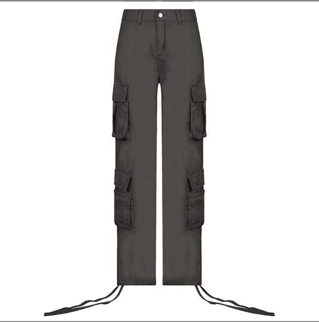 Vintage stila taisnas bikses ar salokāmām kājām 