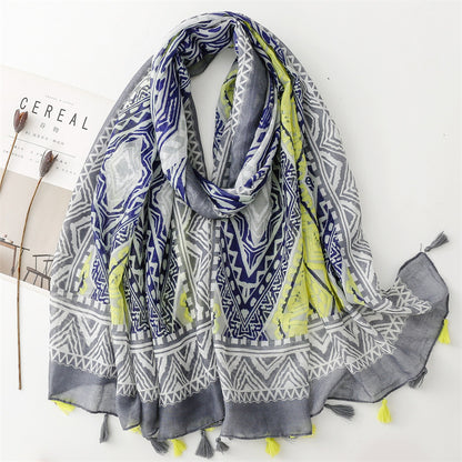 Vintāžas zīda stepēta šalle