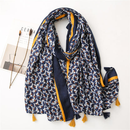 Vintāžas zīda stepēta šalle