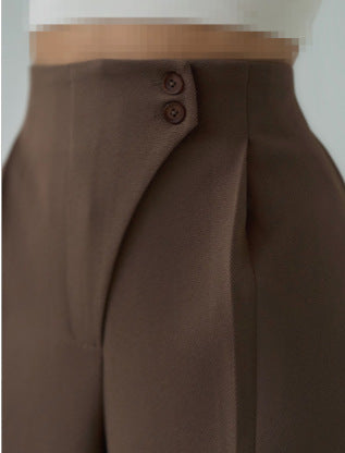 Taisna piegriezuma sašaurinātas bikses 