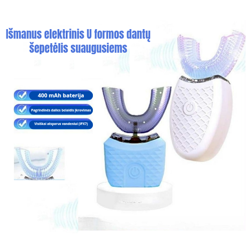 U-veida elektriskā zobu birste